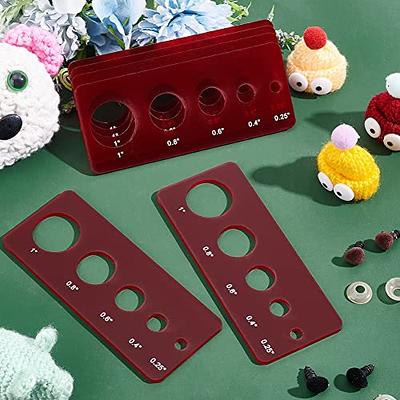Safety Eye Tool for Amigurumi, 6-14mm Auxiliary Tool for Attaching Safety Eyes, Washers Insertion Tool for Big Stuffed Animal Eyes Plastic Craft