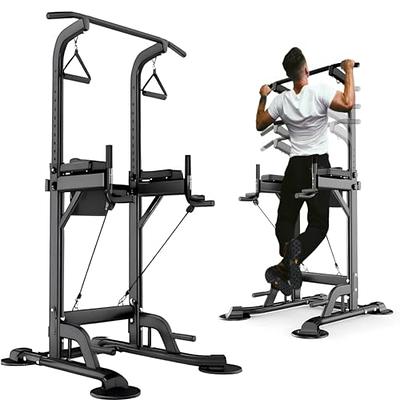 SogesHome Power Tower Pull Up Bar and Dip Station Adjustable
