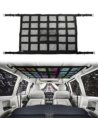 Car Ceiling Cargo Net Pocket,Strengthen Load-Bearing Adjustable  Double-Layer Mesh Car Roof Organizer,30.7x21.6 Car Ceiling Net,Car Roof Cargo  Net for Truck SUV Travel Long Road Trip Camping - Yahoo Shopping