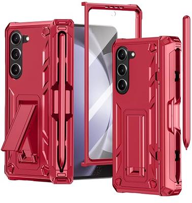 Galaxy Z Fold 4 Case, Premium PC Case for Samsung Z Fold 4, [Hinge  Protection Technology] Rugged Shockproof Military Anti-Fall Anti-Scratch  Shock-Absorption Folding Protection Phone Cover, Purple 