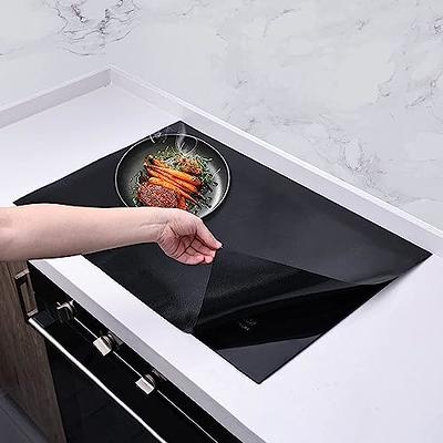 Stove Top Cover for Electric Stove 61.5*53cm Glass Top Stove Protector with  Anti-Slip Coating Foldable Cooktop Cover