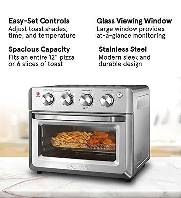 Air Fryer Toaster Oven Combo, 24 QT Large Air Fryer, 7-in-1