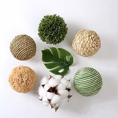 Cir Oases 3.5 inch Decorative Balls Artificial Green Plant Decorative Balls, Bowl Filler Greenery Balls,Set of 3 ?