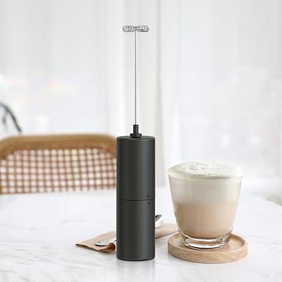 Milk Frother Handheld Battery Operated, Coffee Frother for Milk Foaming,  Latte/Cappuccino Frother Mini Frappe Mixer for Drink, Hot Chocolate