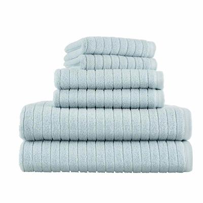 Cannon 6-Piece White Cotton Quick Dry Bath Towel Set (Shear Bliss) in the Bathroom  Towels department at