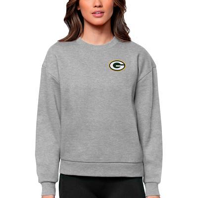 Men's Antigua White Green Bay Packers Victory Pullover Hoodie Size: Small