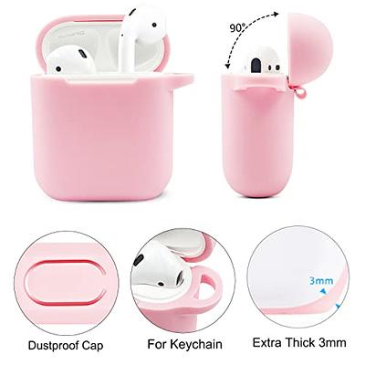 elago Silicone Case with Keychain Designed for Apple AirPods Case [Pastel Green]