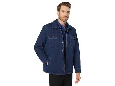 Lucky Brand Sherpa Lined Shirt Jacket (419 Indigo) Men's Jacket