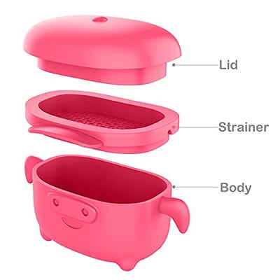 400ML/13.5OZ Bacon Grease Container with Strainer, Silicone Freeze Oil  Collector Bin for Storing Frying Oil and Cooking Grease. (Rose Red) - Yahoo  Shopping