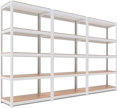 HOMEDANT House 5-Tier Laminated Metal Shelving Unit Adjustable