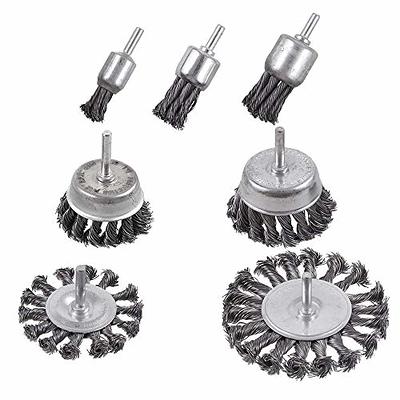 Wire Brush Drill Set Abrasive Wire Wheel Drill Hex Shank - Temu Canada