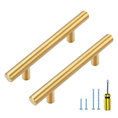 Rergy 10 Pack Gold Cabinet Pulls Kitchen Cabinet Handles Brushed Brass  Cabinet Handles Brushed Gold Drawer Pulls Kitchen Cabinet Hardware 3 inch  Hole Center Cabinet Hardware - Yahoo Shopping