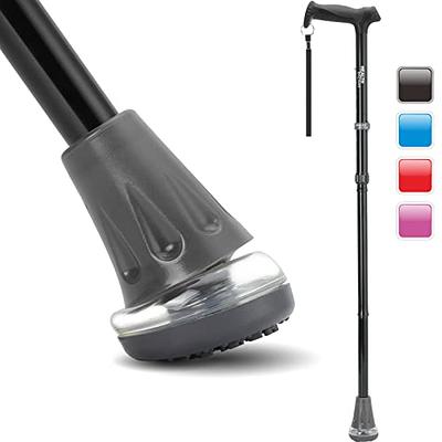 Honmido Walking Cane Foldable for Men & Women Seniors for Balance,Self  Standing Folding Cane,Height