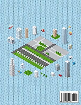 Isometric Dot Grid Notebook - 3D Graph Paper: 1/4 inch Distance Between  Dotted Lines | 100 Pages | 8.5x11 Soft Cover Book | For Technical Drawing