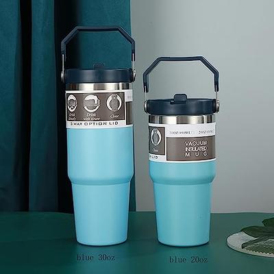 Flip insulating mug 600ml water blue