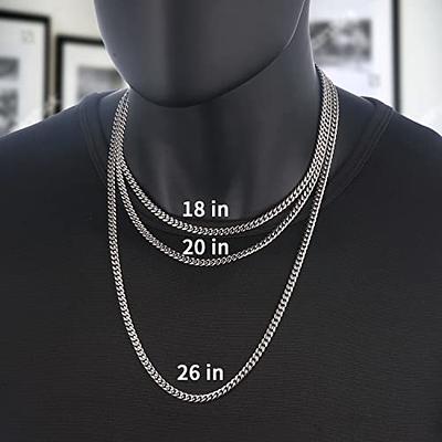 Kids' Cuban Link Necklace 18in / Silver