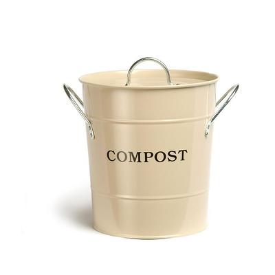 Compost Rite Stainless Steel Compost Bin for Kitchen - 1.3 Gallon, Indoor  Countertop Compost Bin, Kitchen Compost Bucket with Lid & Carrying Handle