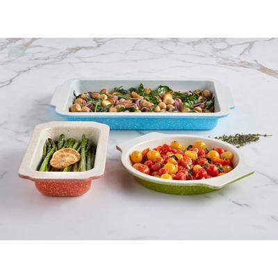 The Rock by Starfrit 3-Pc Nestable Ceramic Bakeware Set 