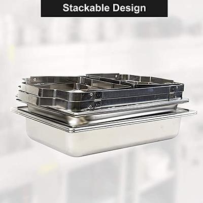 Valgus 8QT Stainless Steel Chafing Dish Buffet Chafer Set with Foldable  Frame Water Trays Food Pan Fuel Holder and Lid Food Warmers for Parties,  Banquet, Buffets, Wedding, Dining 2 Pack - Yahoo Shopping