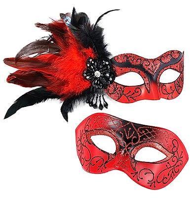 Masquerade / Birthday Franny's red, black, white and silver 50th