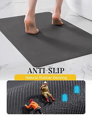  AMOAMI-Bath Mat-Super Absorbent Quick Dry Bathroom Floor Mats- Rubber Backing Washable Bath Mats for Bathroom Thin Bahtroom Rugs Fit Under  Door-Bath Rug for in Fornt of Sink,Bathtub,Shower Room : Home & Kitchen