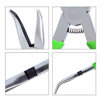 SPEEDWOX Thin Flat Nose Pliers 5.5 inch Thin Flat Needle Nose Pliers Mini Flat Nose Pliers with Smooth Jaw for Jewelry Making Handcraft PCB Board