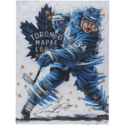 John Tavares Toronto Maple Leafs Autographed 16 x 20 Blue Jersey Turning  Photograph