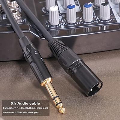 6.35 Mm 1/4 Inch Trs To Xlr Male Balanced Signal Interconnect Cable Mic  Cable 