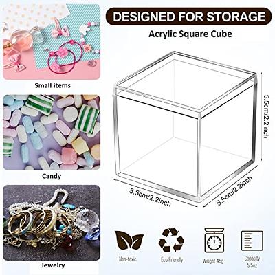 Tuanse Acrylic Box with Lid Clear Small Acrylic Box Plastic Square Cube  with Lid Mini Acrylic Containers Display Box 2.2 x 2.2 x 2.2 Inch for Candy  Pill Tiny Jewelry Toys Gifts (40) - Yahoo Shopping