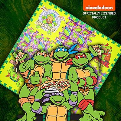 Teenage Mutant Ninja Turtles Kids Foam Mat, Interlocking Puzzle Non Slip Exercise Play Mat Flooring tiles, Multi, 36 x 36 Inches, 9 Tiles