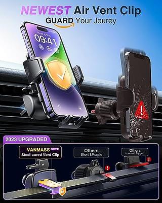 VANMASS 【Top Stabilized】 Car Phone Holder Cell Phone Mount