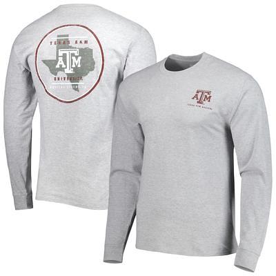 Texas A&M Aggies Basketball Hoop Active Short Sleeve Heather Grey