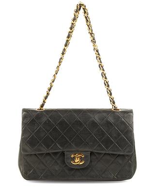 Chanel Vintage 90's Black Lambskin Quilted Maxi Flap Bag AGC1446 –  LuxuryPromise