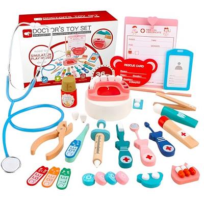 STEAM Life Doctor Kit for Kids, 56Pcs Kids Doctor Playset, Doctor