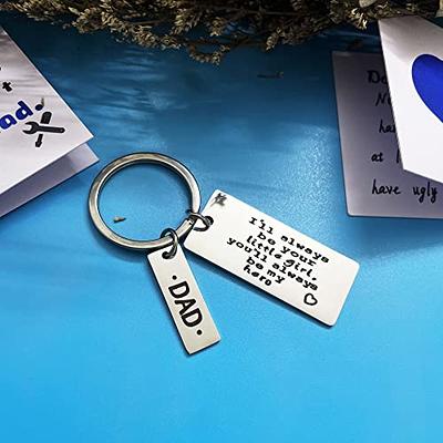 Best Dad Gift Ideas for Father Fathers Day Gift for Daddy Fathers Day  Keychain for Men Sweet Gifts Keychain for Dad from Daughter Son Birthday  Gifts