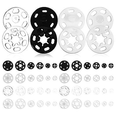 SEWACC Sew-on Snap Buttons 120 Sets Snap Fasteners Buttons Invisible Press  Button for Sewing - Yahoo Shopping