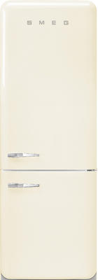 Smeg Retro-Style 24 Cream Right-Hinge Bottom Freezer Refrigerator