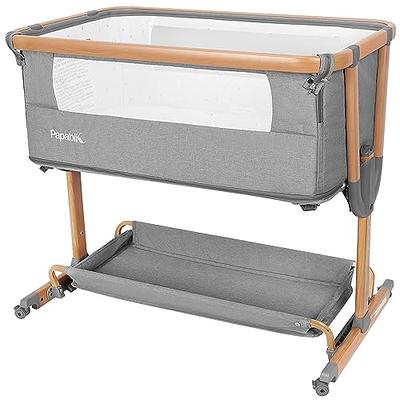 JOYMOR 3 in 1 Baby Bedside Sleeper with Bassinet Portable Folding  Multifunction Crib