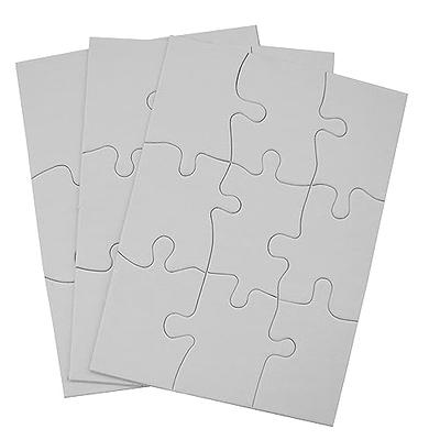 Hygloss 8.5 x 11 Blank Jigsaw Puzzle 12pc