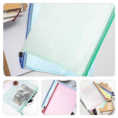  AUSTARK Plastic Mesh Zipper Pouch, 12Pcs Zipper File