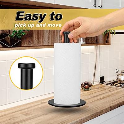 Short Paper Towel Holder, Black Kitchen Roll Holder, Premium Stainless  Steel Paper Towel Holder for Kitche Countertop, 10.43 * 5.51 * 0.24 in -  Yahoo Shopping