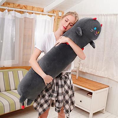 Mewaii 14” Mushroom Plush, Cute Black Cat Plush Pillow Soft Plushies  Squishy Pillow, Cat Stuffed Animals Kawaii Plush Toys Halloween Decoration  Gift