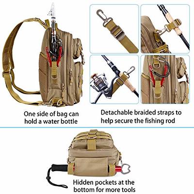 Plusinno Multifunctional Waterproof Fishing Backpack, Packs All