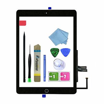 Black Touch Screen Digitizer Repair Kit for iPad 9.7 2018 iPad 6 6th Gen  A1893 A1954 Front Glass Replacement (Without Home Button,not Include LCD)