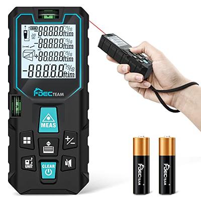 PREXISO Mini Laser Measurement Tool, 135Ft Rechargeable Laser Distance  Meter Ft/Ft+in/in/M Unit, Laser Measure with High Accuracy, Pythagorean