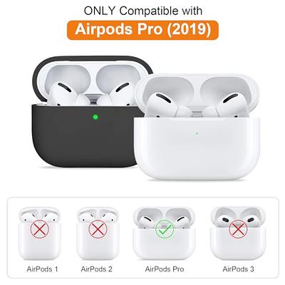 R-fun AirPods Pro Case Cover with Keychain, Full Protective Silicone Skin  Accessories for Women Men Girl with Apple 2019 Latest AirPods Pro  Case,Front