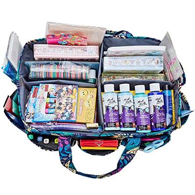 HOMEST Craft Organizer Tote Bag with Multiple Pockets, Storage Art Caddy  for Scrapbooking, Crafts Supply Carrier for Tools, Floral - Yahoo Shopping