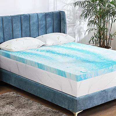 Maxzzz 4 Inch Mattress Topper Full, Gel Memory Foam Mattress