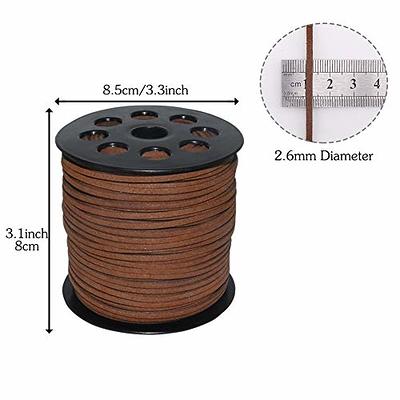 Tenn Well Leather String, 100 Yards 2.6mm Flat Suede Cord, Faux Leather  Cord for Jewelry Making, Necklaces, Bracelets, Dream Catchers and DIY  Crafts (Brown) - Yahoo Shopping