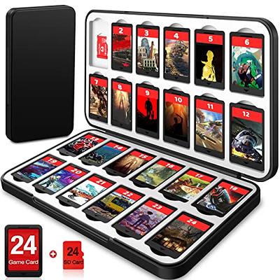 CYKOARMOR Switch Game Case for Nintendo Switch Game Card with 24 Switch  Game Holder Storage and 24 Micro SD Cartridge Slots, Slim Switch Game